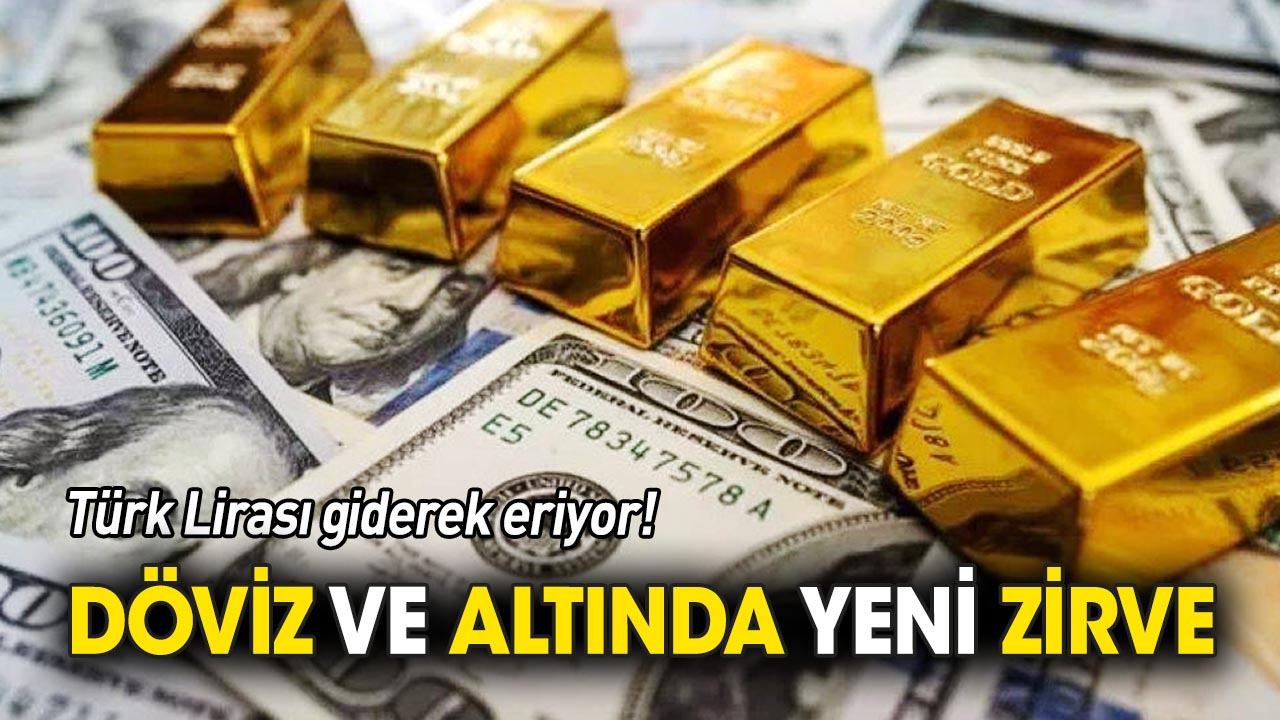 Türk Lirası giderek eriyor! Döviz ve altında yeni zirve