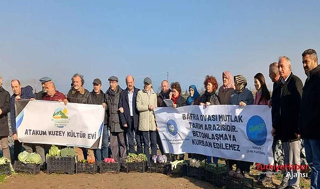 Bafra'da tarım arazileri üzerine hal projesine tepki