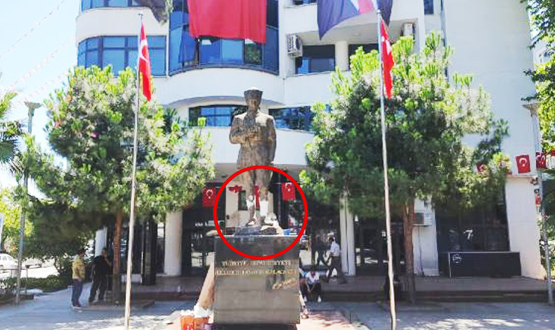 Atatürk heykeline saldırının sanığı sabıkalı çıktı