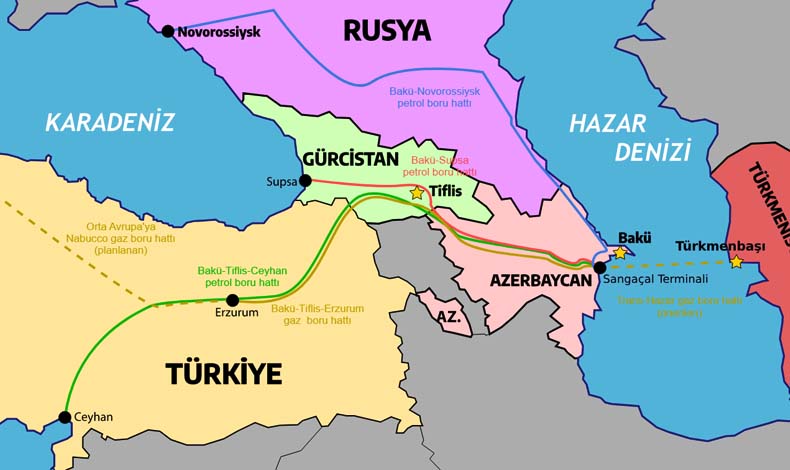 Kazak petrolü Bakü-Tiflis-Ceyhan boru hattından akıyor