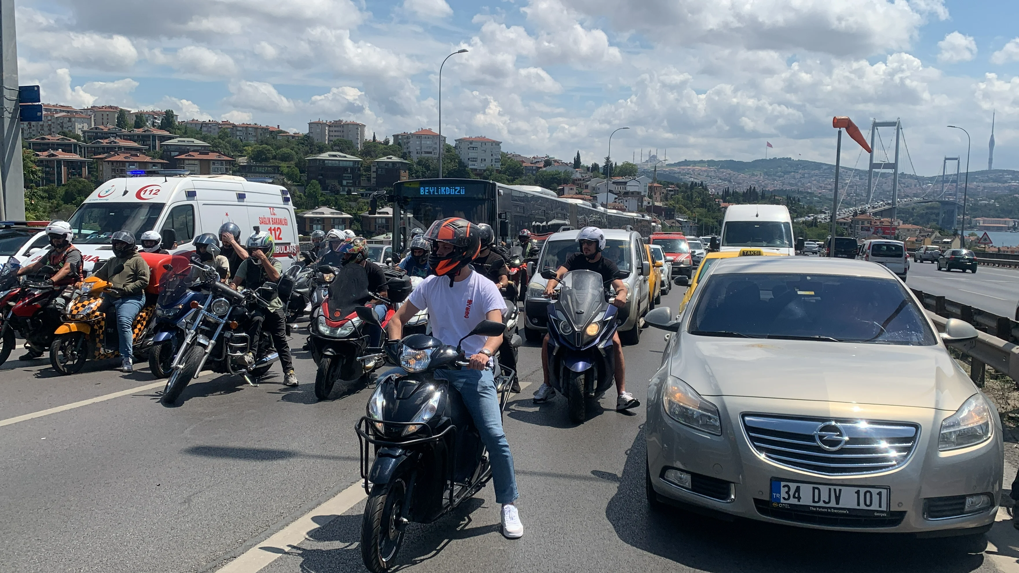 15 Temmuz Şehitler Köprüsü'nde kaza