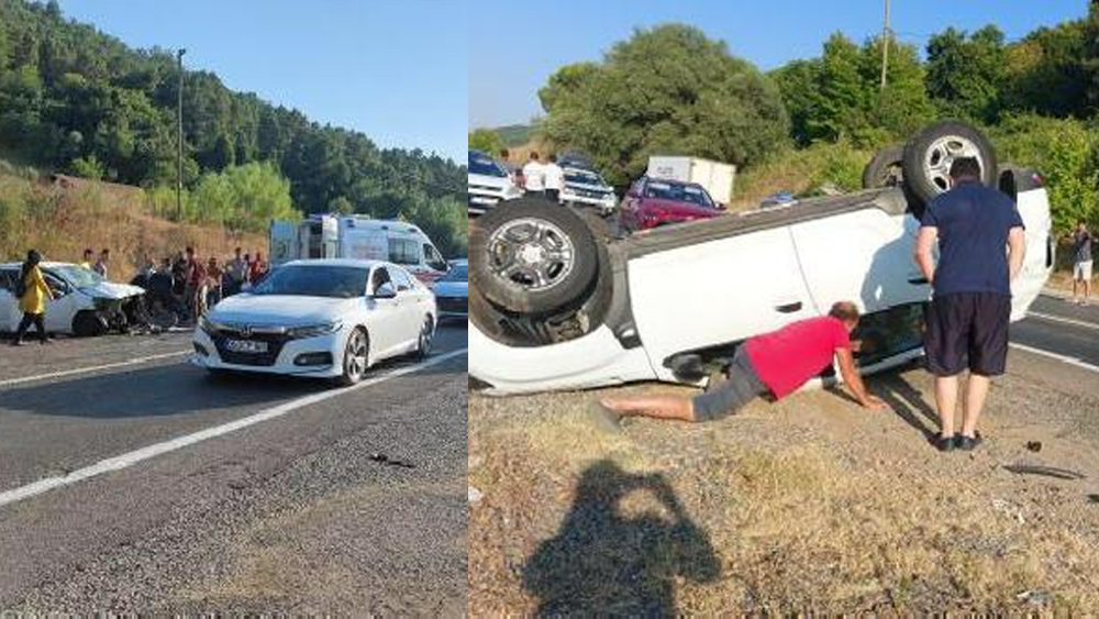 Yalova' da korkunç kaza: 2 ölü 5 yaralı