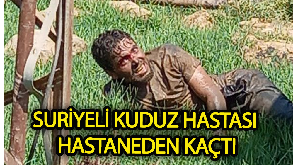 Suriyeli kuduz hastası hastaneden kaçtı