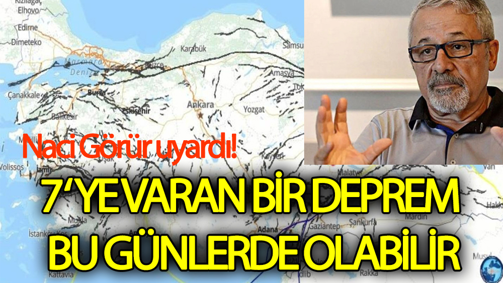 Naci Görür uyardı! Her an deprem olabilir