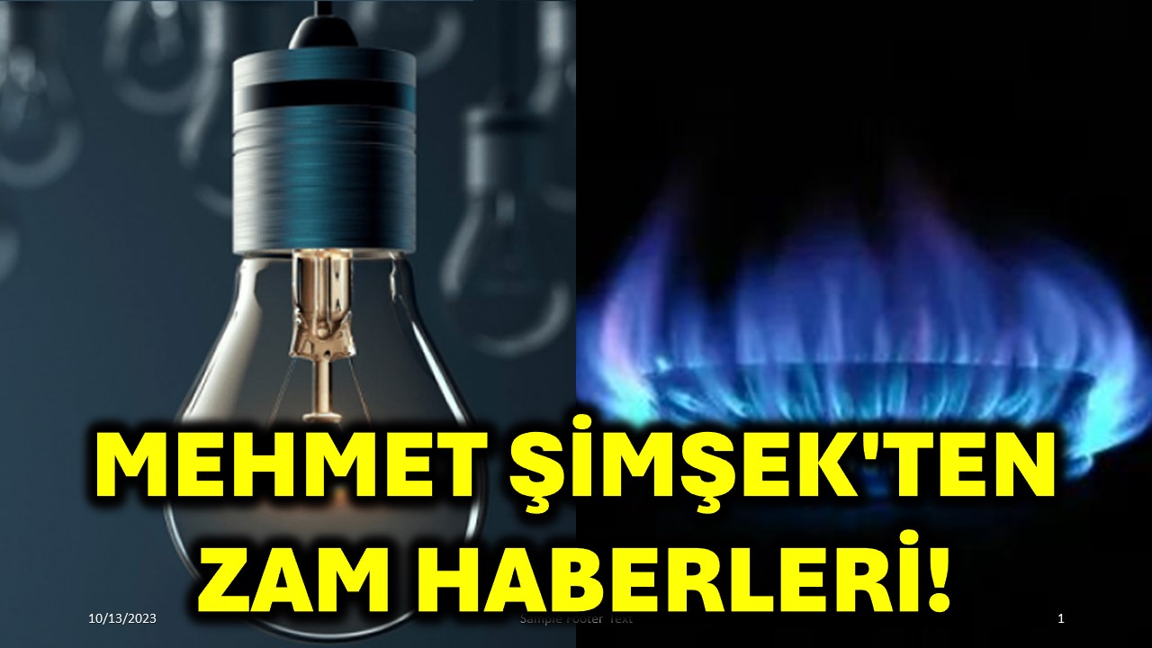 Mehmet Şimşek'ten Zam Haberleri!