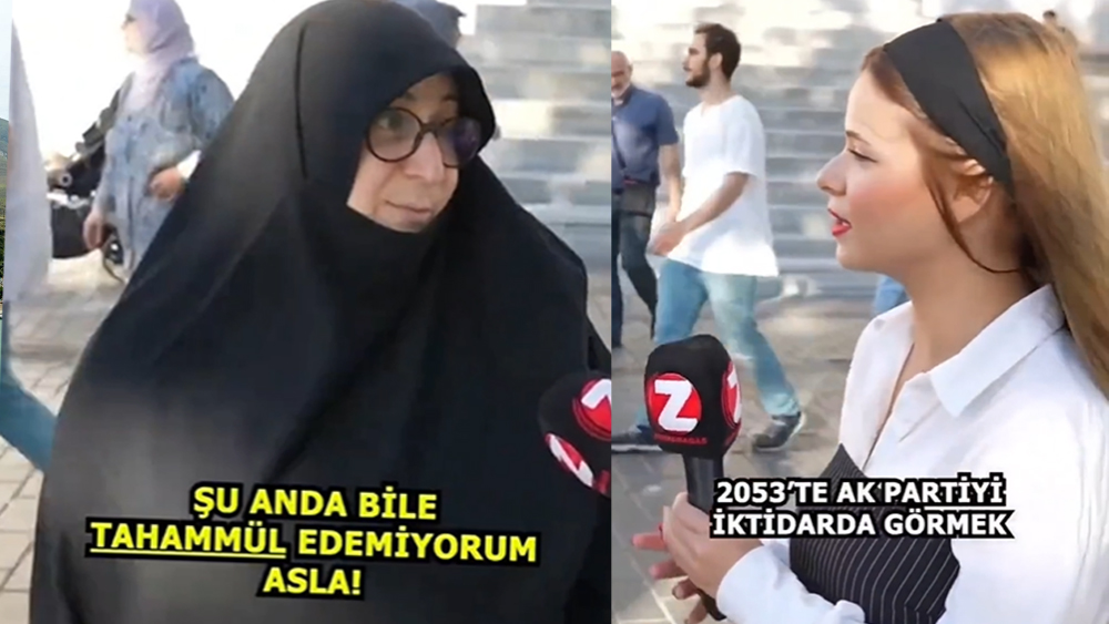 Çarşaflı kadının sokak röportajı gündem oldu