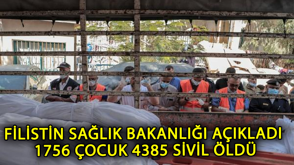 Filistin sağlık bakanlığından son dakika açıklama!