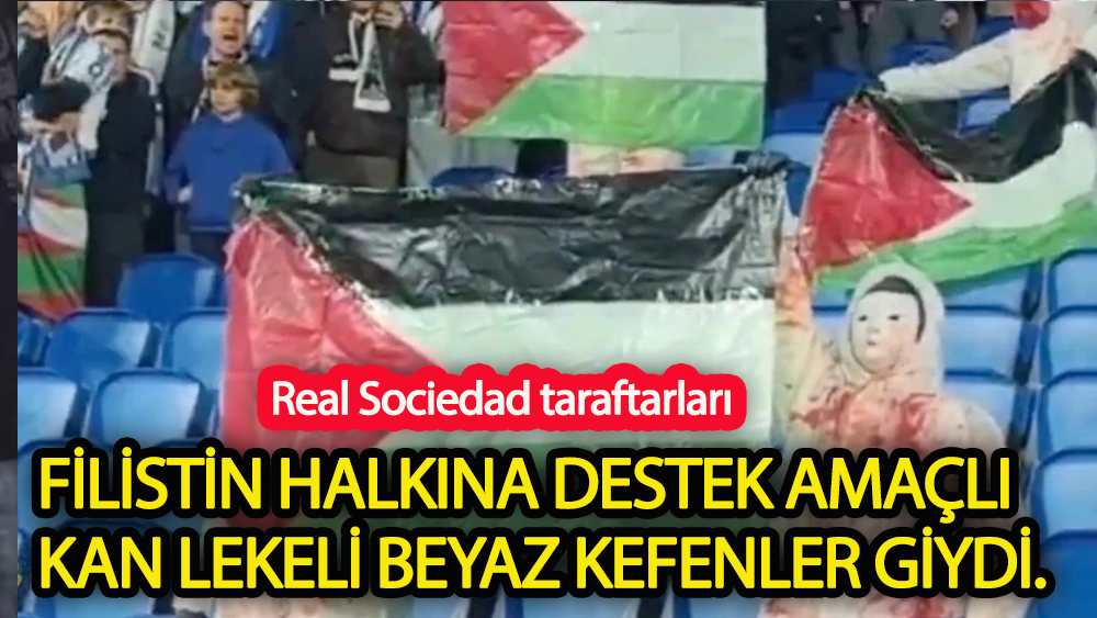 Kanlı kefenlerle Filistin'e destek!