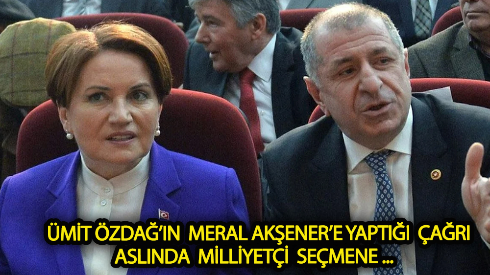 Özdağ milliyetçileri bir araya toplamak istiyor