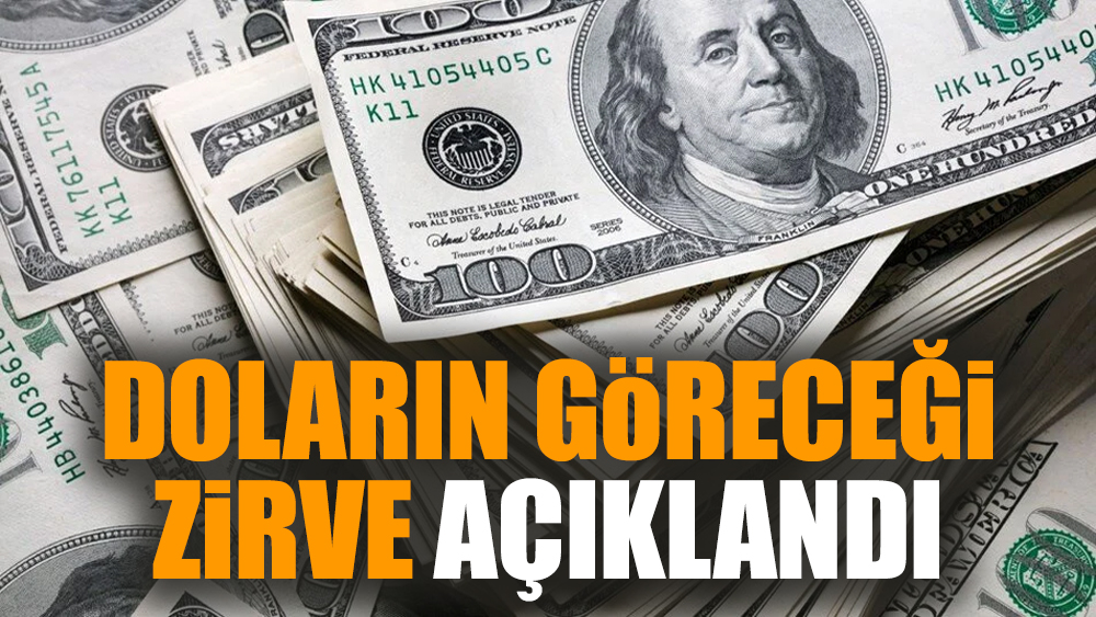 Doların göreceği zirve açıklandı
