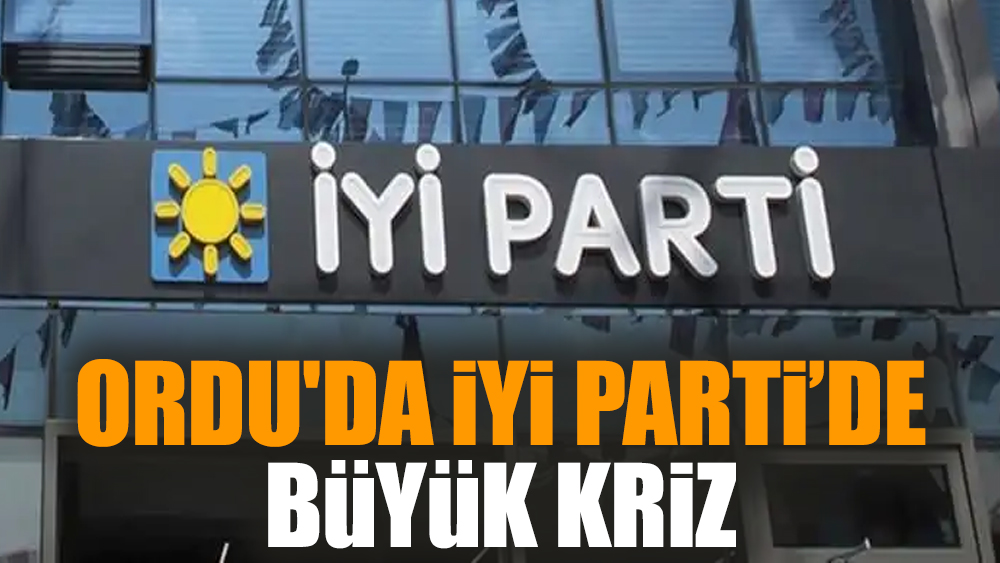 Ordu'da İYİ Parti'de büyük kriz