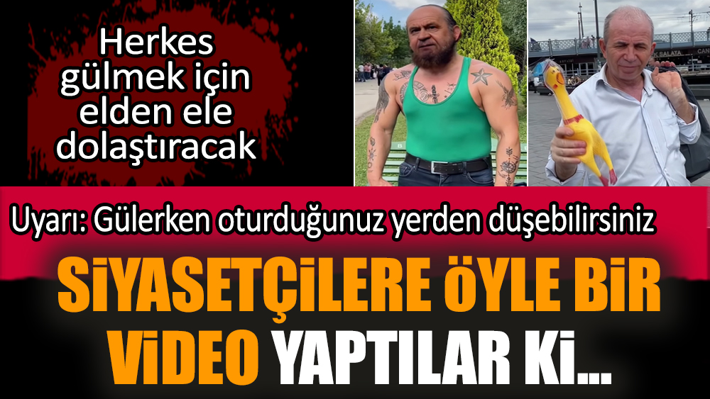 Siyasetçilere öyle bir video yaptılar ki gülme krizine neden olacak
