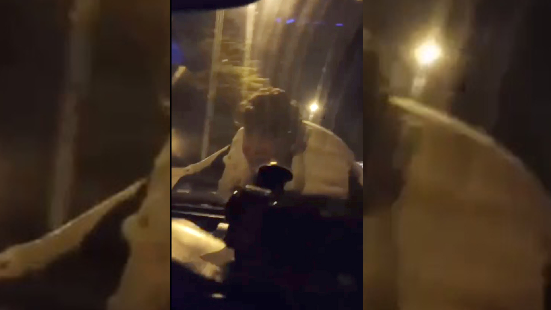 Kaput üzerinde tehlikeli yolculuğu sosyal medyada paylaştı