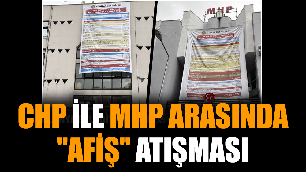 CHP ile MHP arasında "afiş" atışması