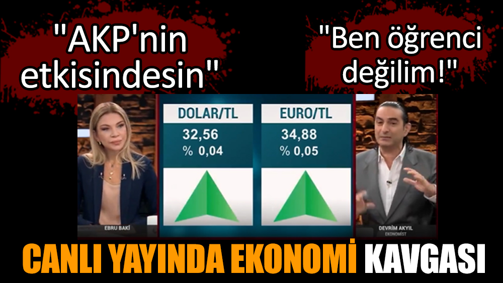 Canlı yayında ekonomi kavgası
