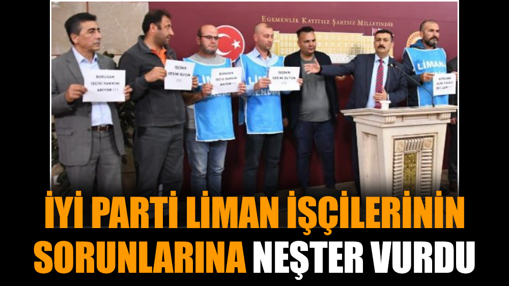 İYİ Parti liman işçilerinin sorunlarına neşter vurdu