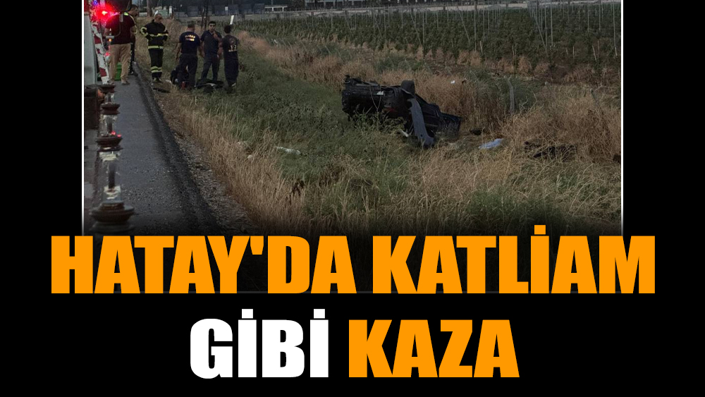 Hatay'da katliam gibi kaza