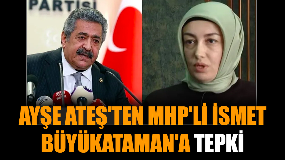 Ayşe Ateş'ten MHP'li İsmet Büyükataman'a tepki