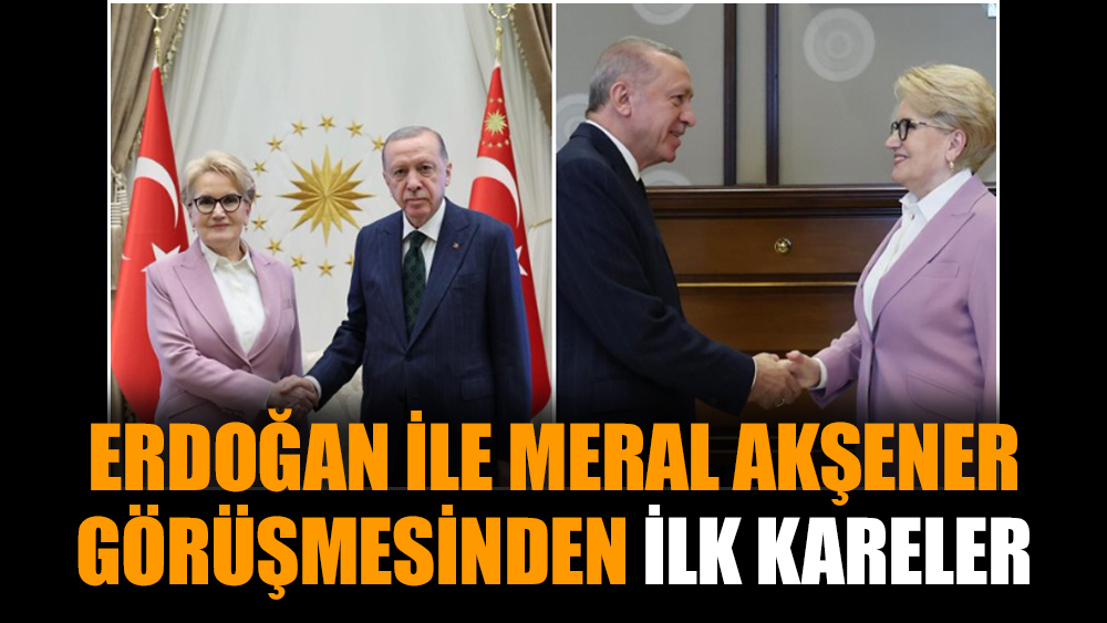 Erdoğan ile Meral Akşener görüşmesinden ilk kareler
