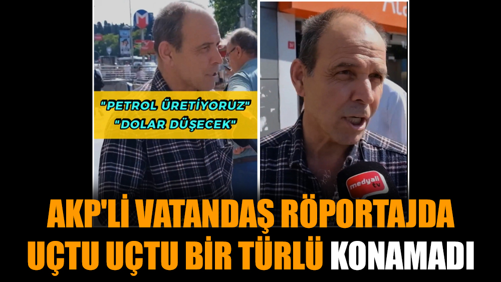 AKP'li vatandaş röportajda uçtu uçtu bir türlü konamadı