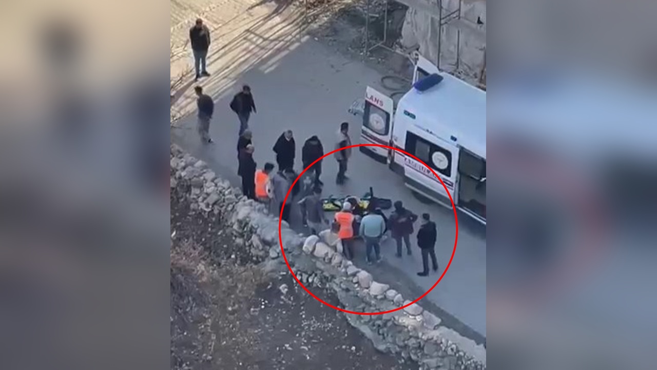 8'inci kattan düşen işçi hastaneye kaldırıldı
