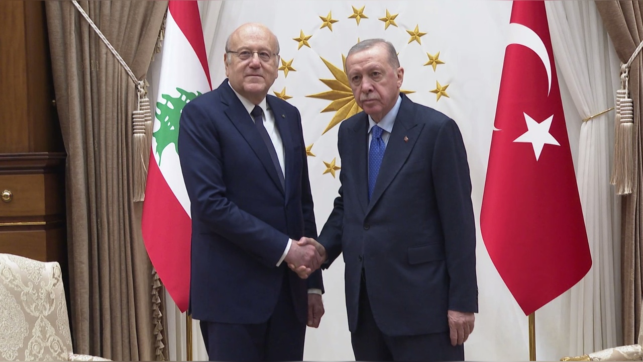 Cumhurbaşkanı Erdoğan, Lübnan Başbakanı Mikati'yi ağırladı