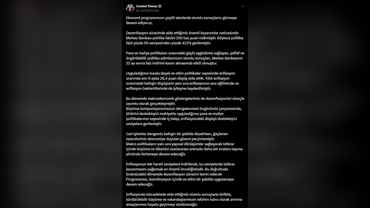 Güçlü Rezervler Ekonomik Güveni Artırıyor