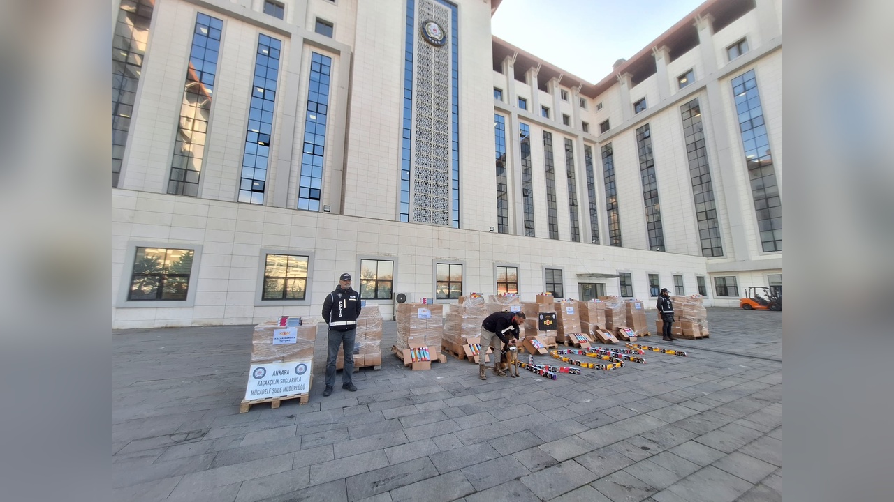 Ankara'da Büyük Kaçak Nargile Tütün Operasyonu