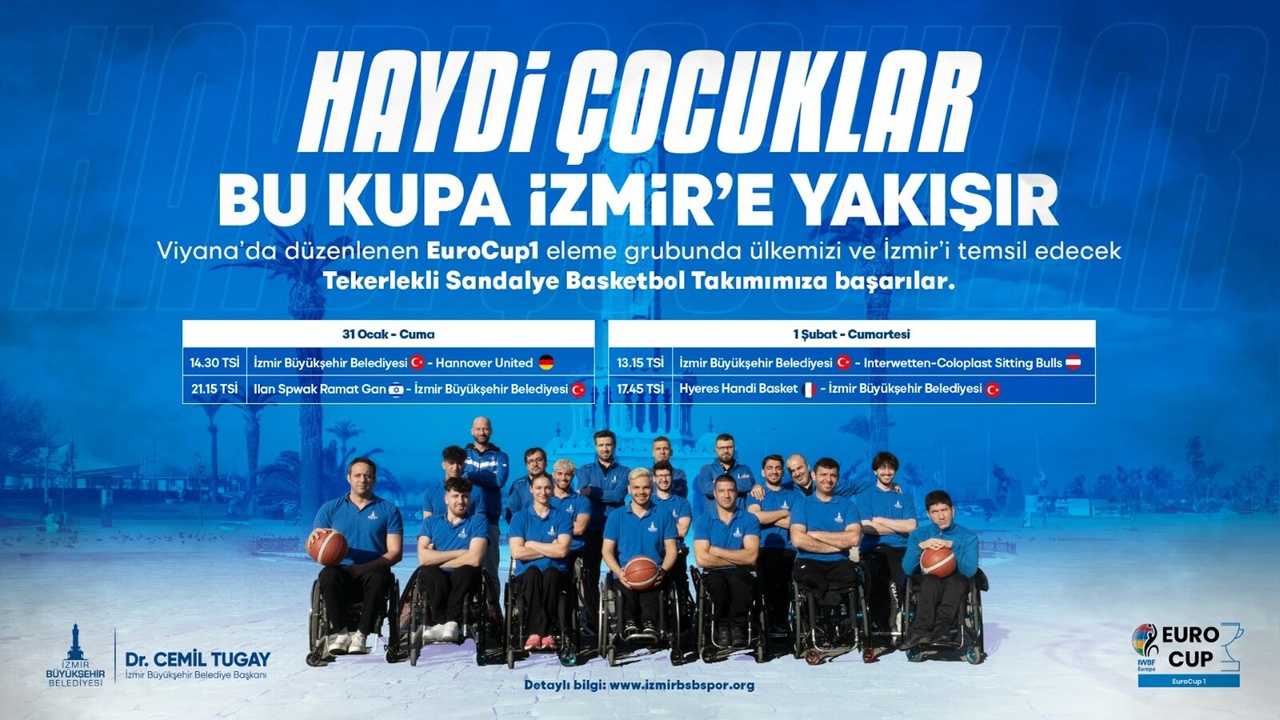 İzmir'in Gururu: Tekerlekli Sandalye Basketbol Takımı Avrupa'da Mücadele Ediyor