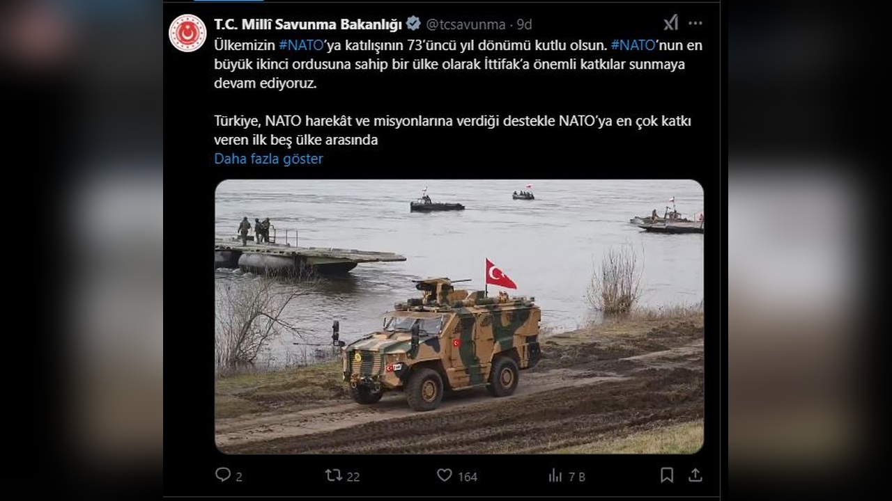 Türkiye'nin NATO Üyeliği 73 Yaşında