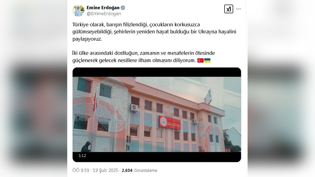 Emine Erdoğan, Türkiye ve Ukrayna İlişkilerini Değerlendirdi
