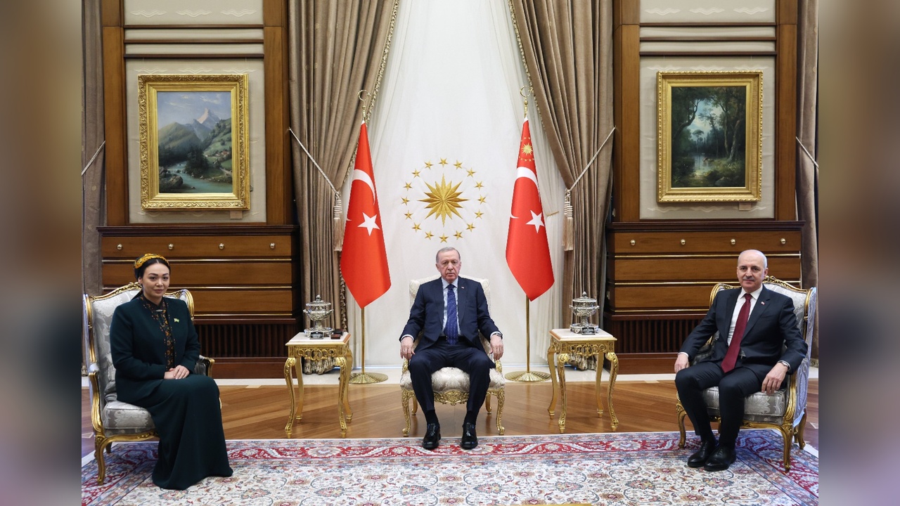 Cumhurbaşkanı Erdoğan, Türkmenistan Meclis Başkanı'nı Ağırladı