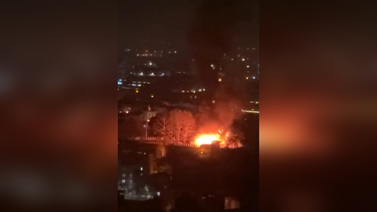 Kestel Kalesi'nde Yangın Kontrol Altına Alındı