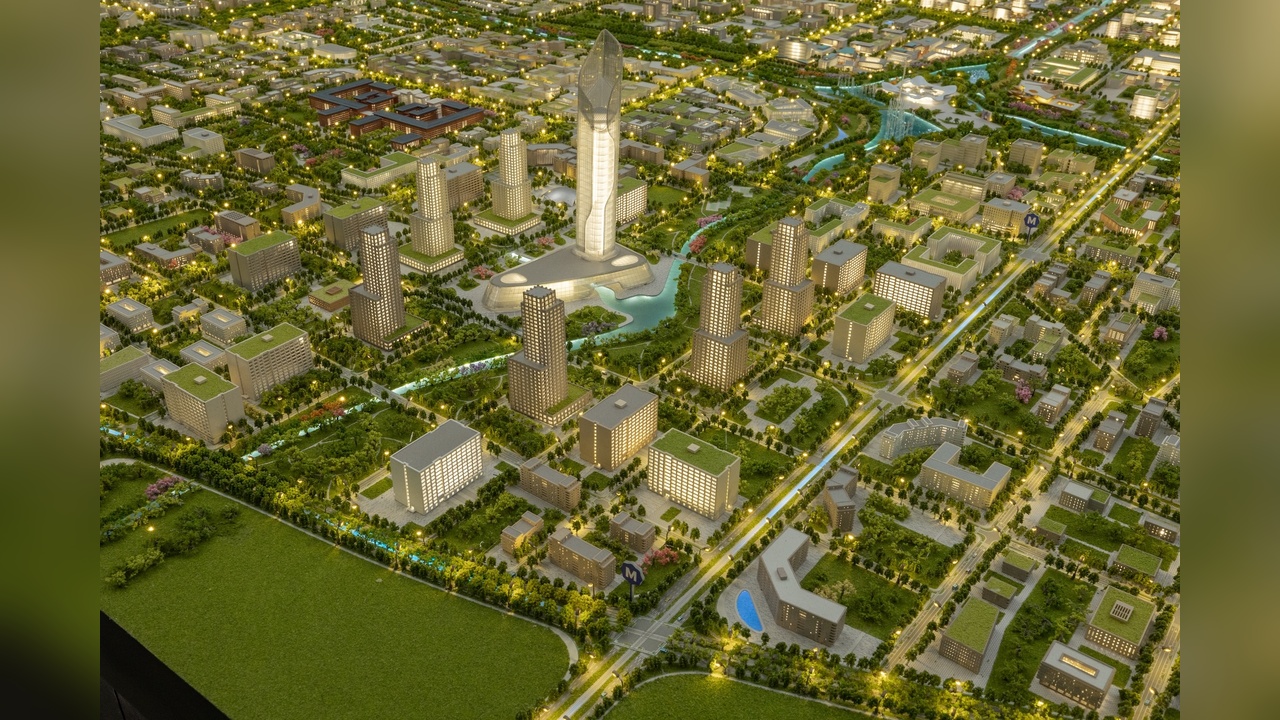Özbekistan'ın Yeni Başkenti Maketi Fransa'da Sergileniyor