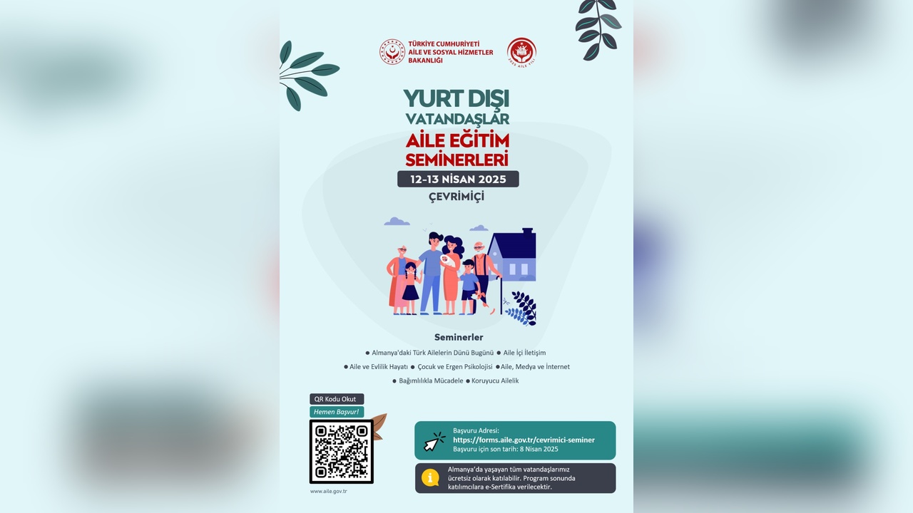 Almanya'daki Türkler için Aile Eğitim Seminerleri Başlıyor