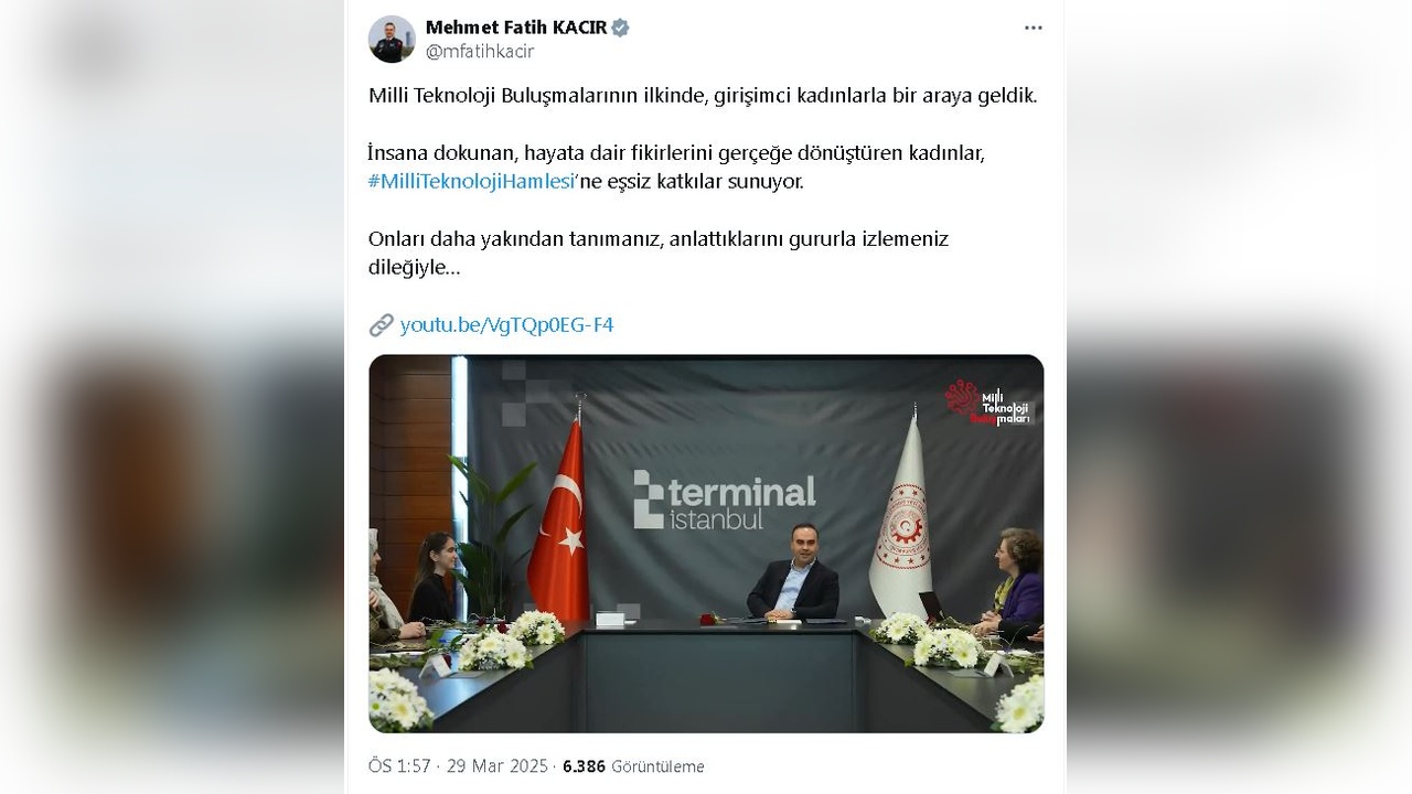 Girişimci Kadınlar Bakan Kacır ile Buluştu