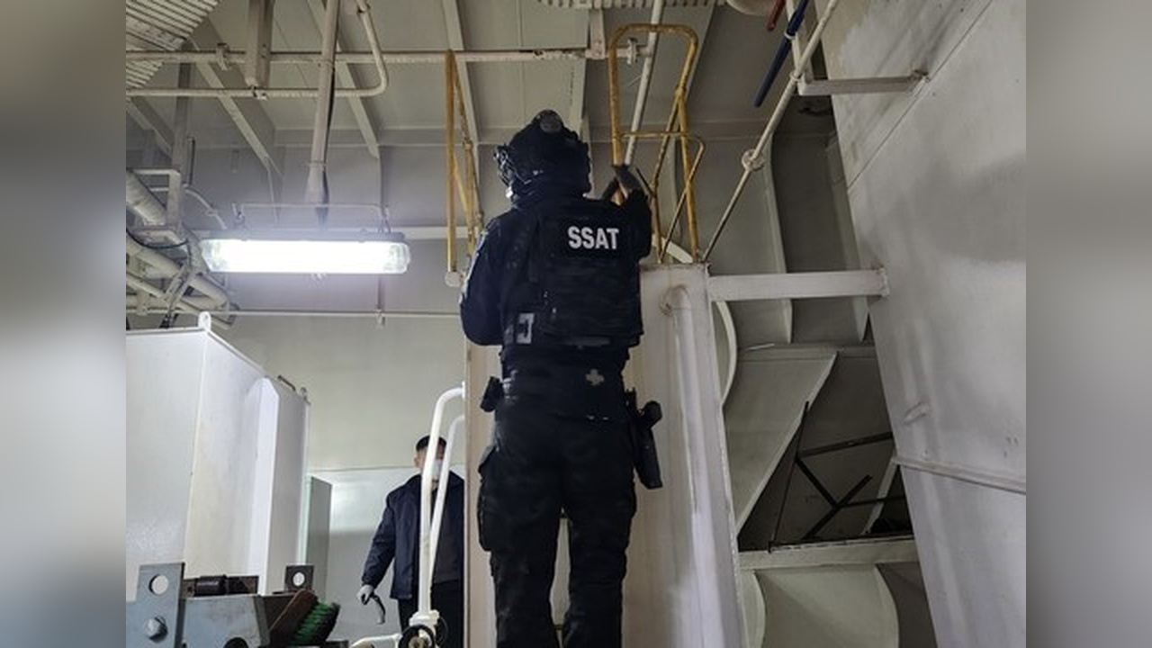 Güney Kore'de Bir Gemide 1 Ton Kokain Yakalandı
