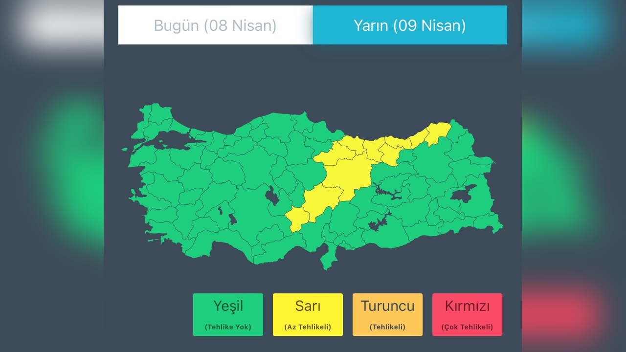 İç Anadolu ve Doğu Karadeniz'e Yağış Uyarısı Geldi