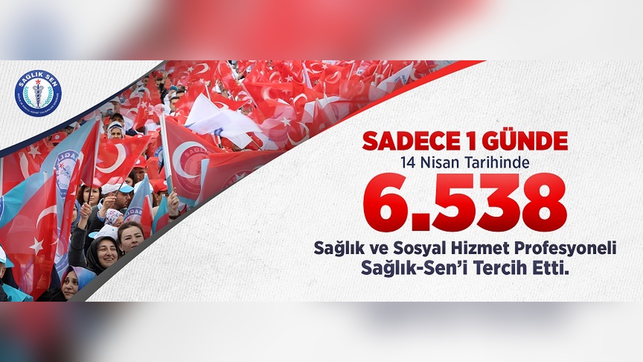 Sağlık-Sen Şubeleri Üye Sayısını 6 Bin 538 Kişi Artırdı