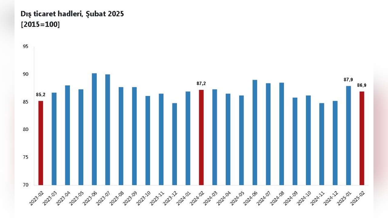 Şubat Ayında Türkiye'nin Dış Ticaret Haddinde Düşüş Yaşandı