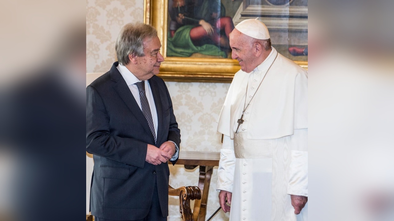 BM Genel Sekreteri Guterres'ten Papa'ya Taziye Mesajı