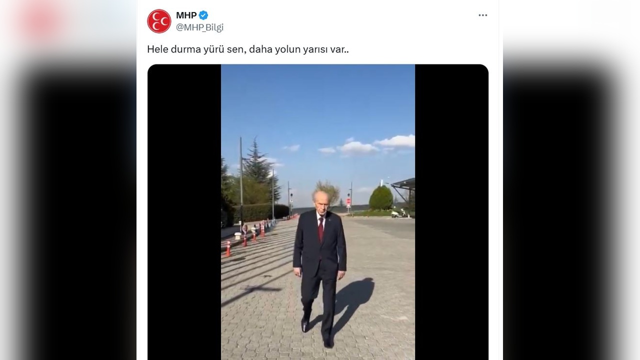 MHP Lideri Devlet Bahçeli'den Önemli Paylaşım