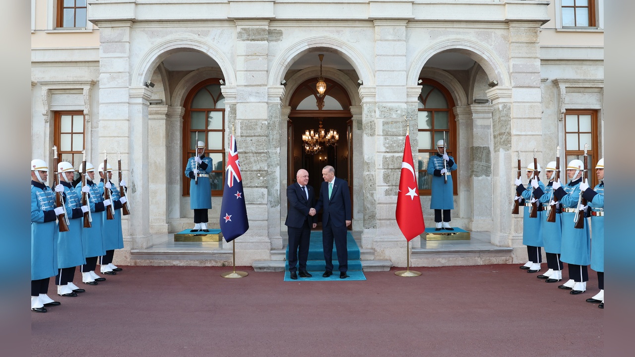 Cumhurbaşkanı Erdoğan, Yeni Zelanda Başbakanı Luxon'u İstanbul'da ağırladı