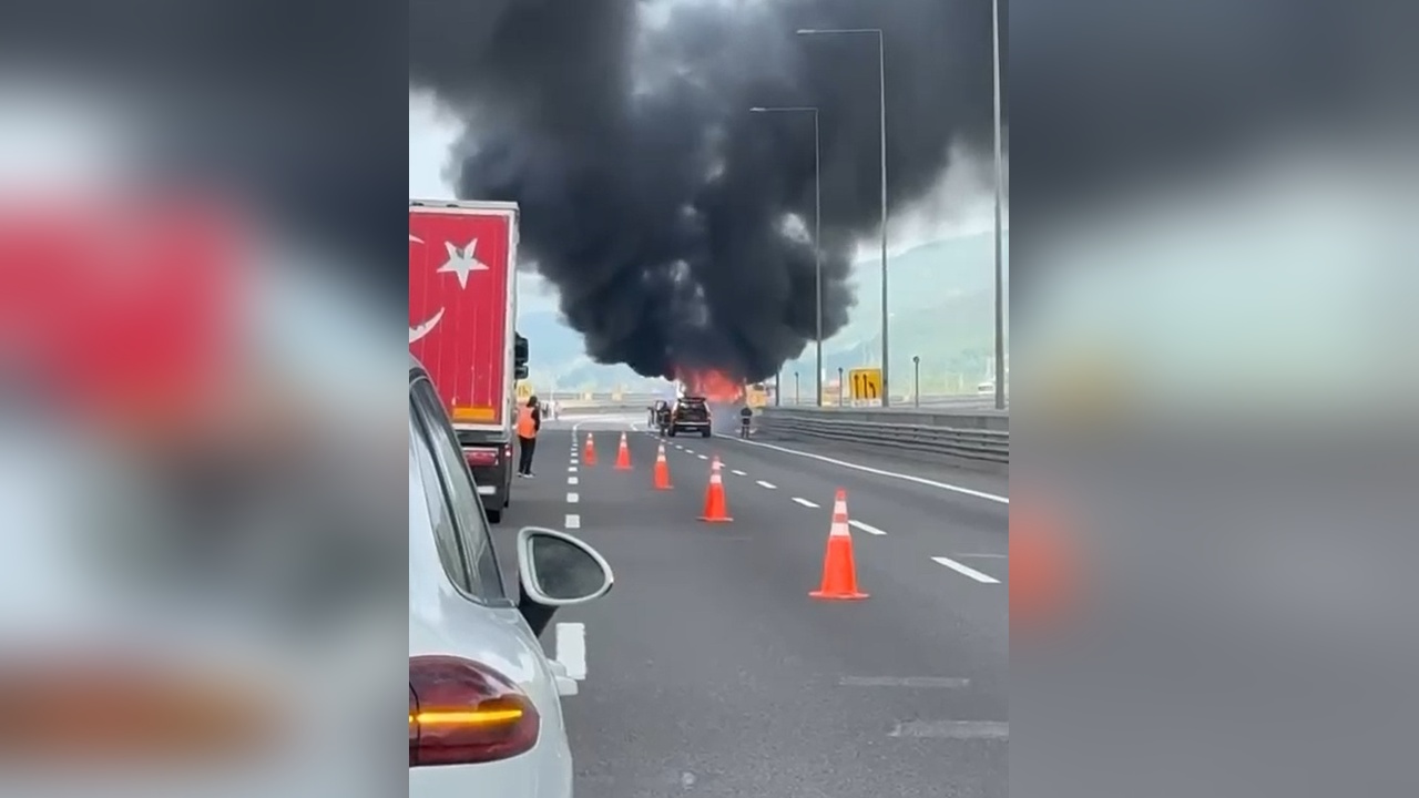Bolu Dağı'nda Yolcu Otobüsü Alevlere Teslim Oldu