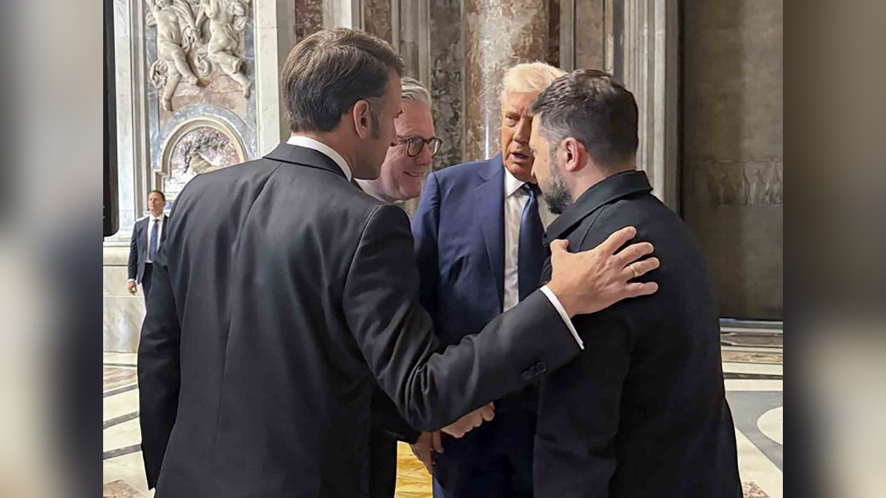 ABD, Ukrayna, Fransa ve İngiltere Liderleri Vatikan’da Bir Araya Geldi