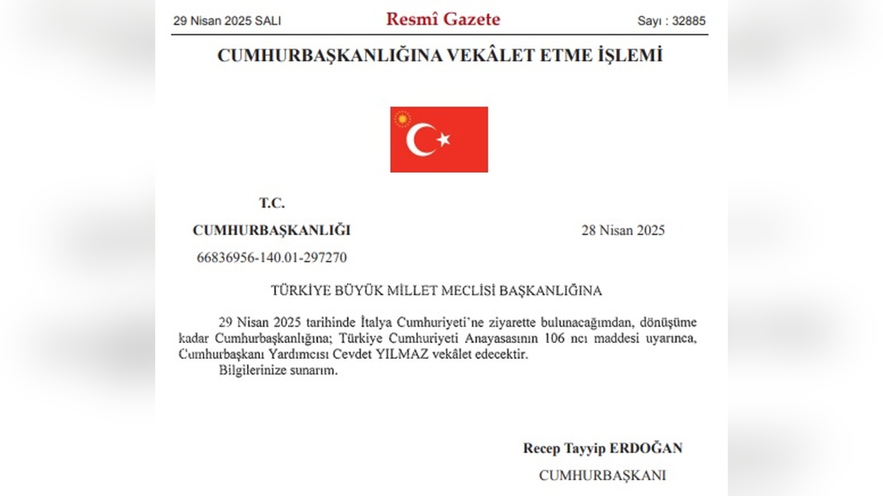 Cevdet Yılmaz, Cumhurbaşkanlığı Görevini Geçici Olarak Üstlenecek