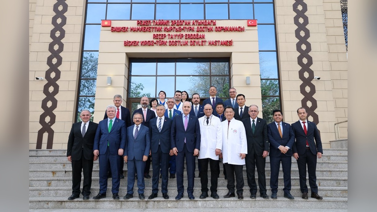 TBMM Başkanı Kurtulmuş, Bişkek'teki Erdoğan Dostluk Hastanesi'ni İnceledi