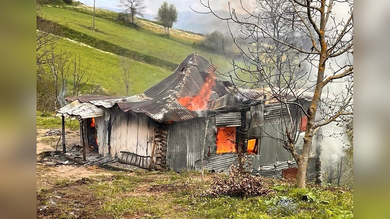 Ordu'da Çıkan Yangın Tek Katlı Evi Kullanılamaz Hale Getirdi