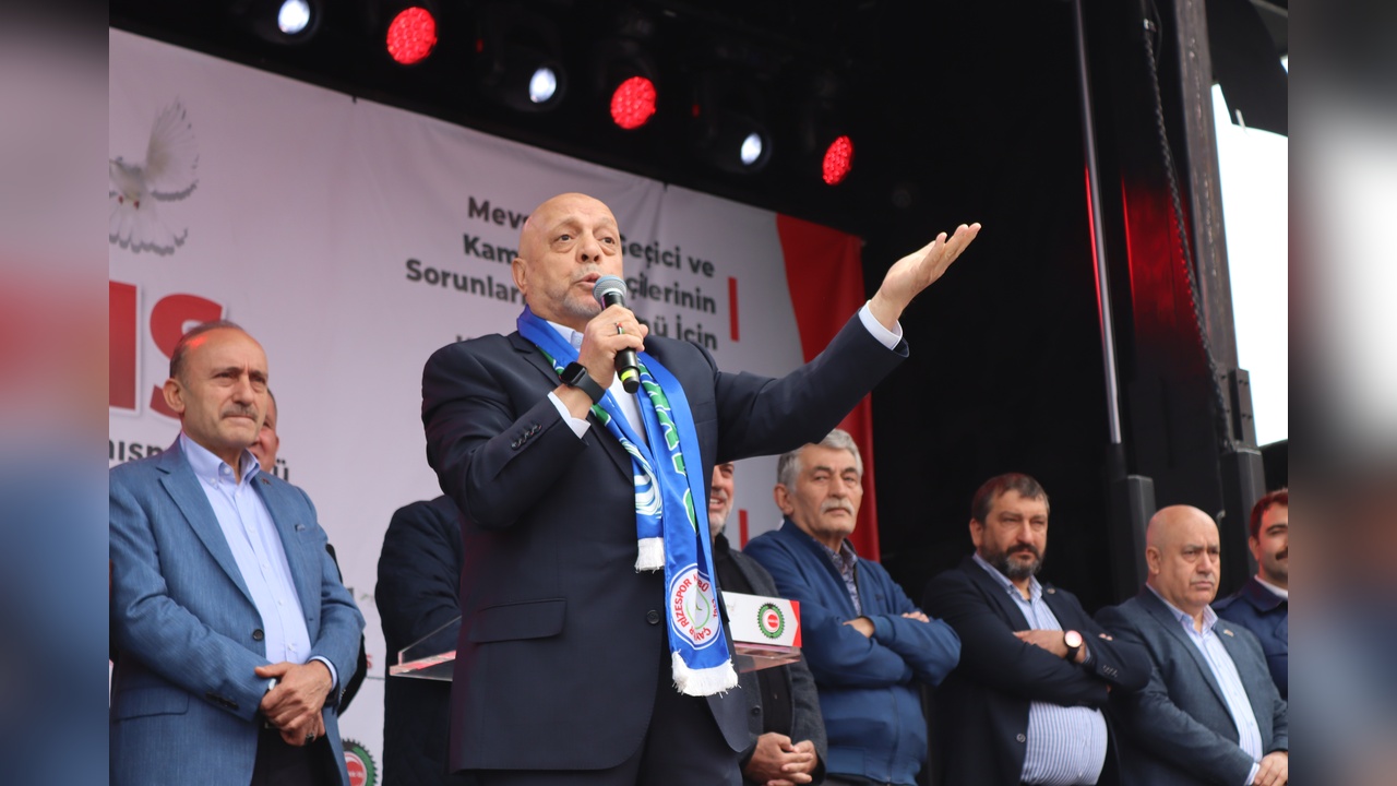 Rize'de 1 Mayıs Emek ve Dayanışma Günü Coşkuyla Kutlandı