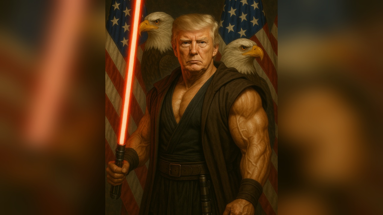 Beyaz Saray, Trump'ı Yıldız Savaşçısı Temasıyla Sosyal Medyada Tanıttı